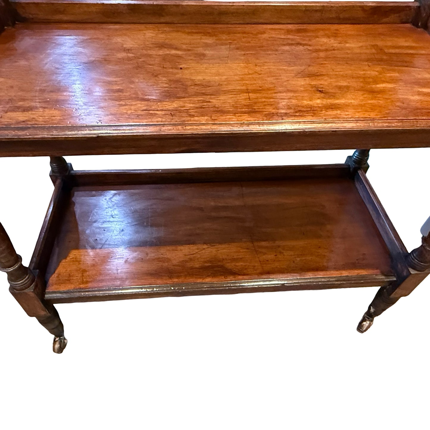 Victorian Walnut Dumb Waiter Hostess Trolley