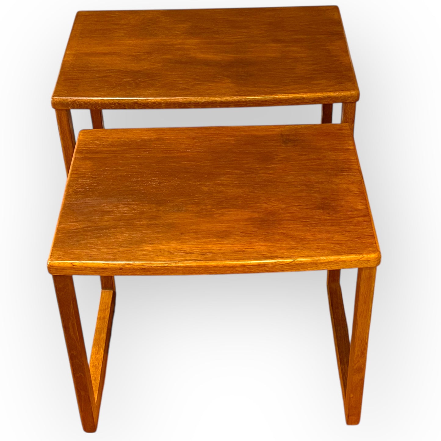Vintage Teak Nesting Tables – Mid-Century Style Pair