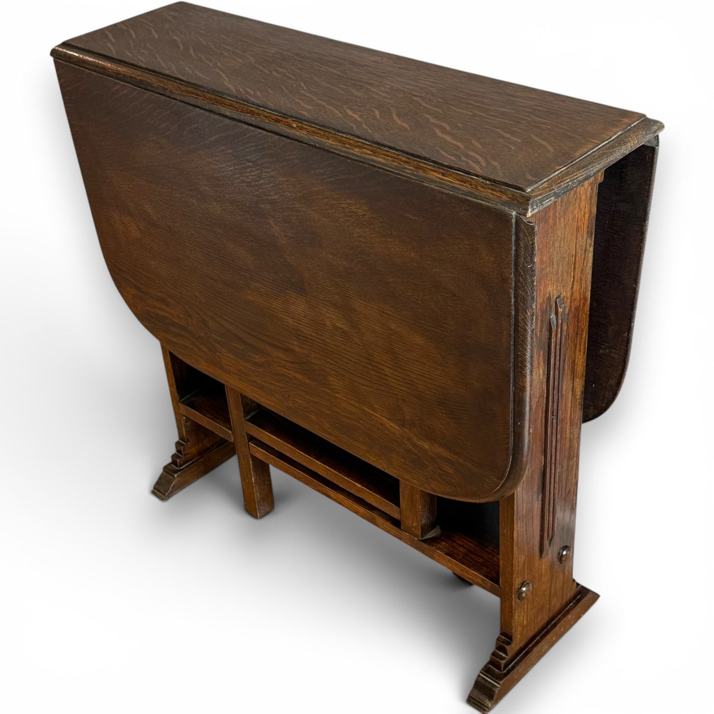 Antique Oak Art Deco Drop Leaf Gateleg Table C1930