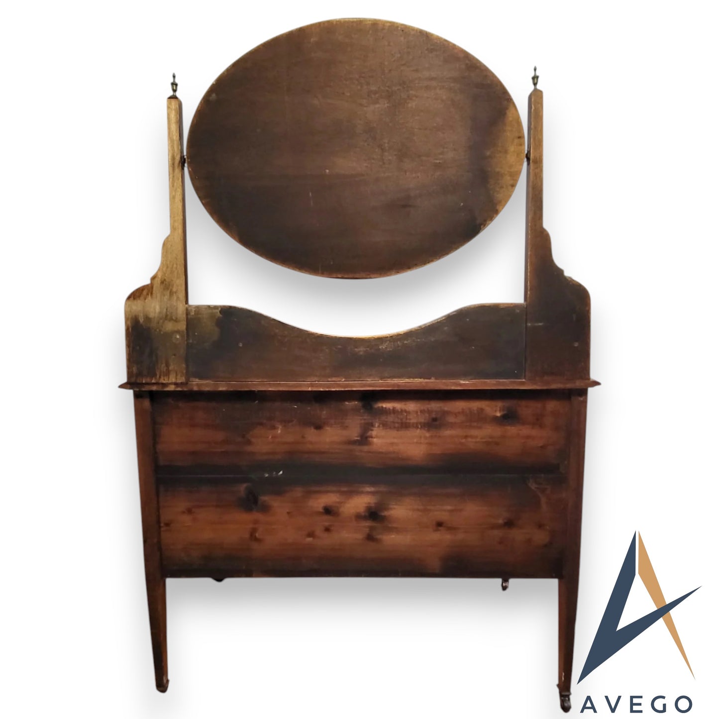 Antique Edwardian Inlaid Mahogany Dressing Table Vanity