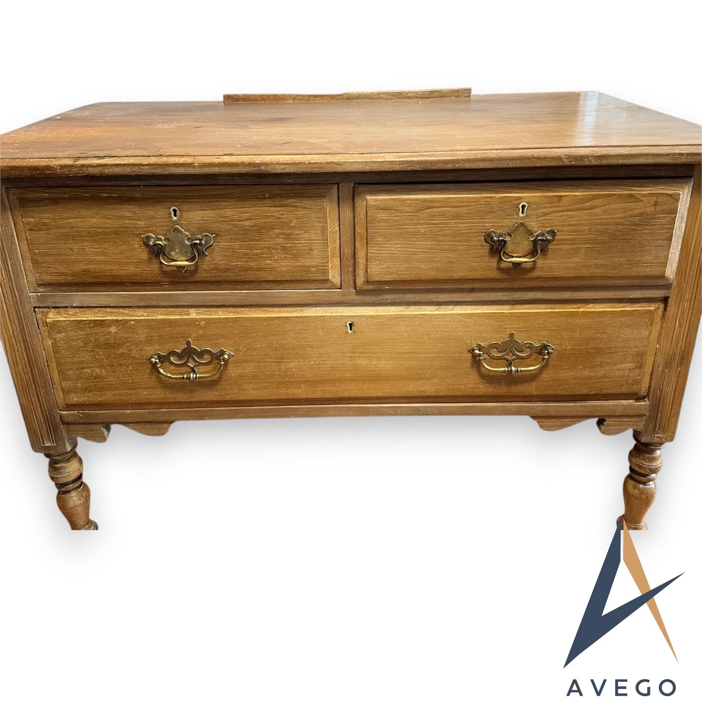 Victorian 3 Drawer Walnut Chest of Drawers