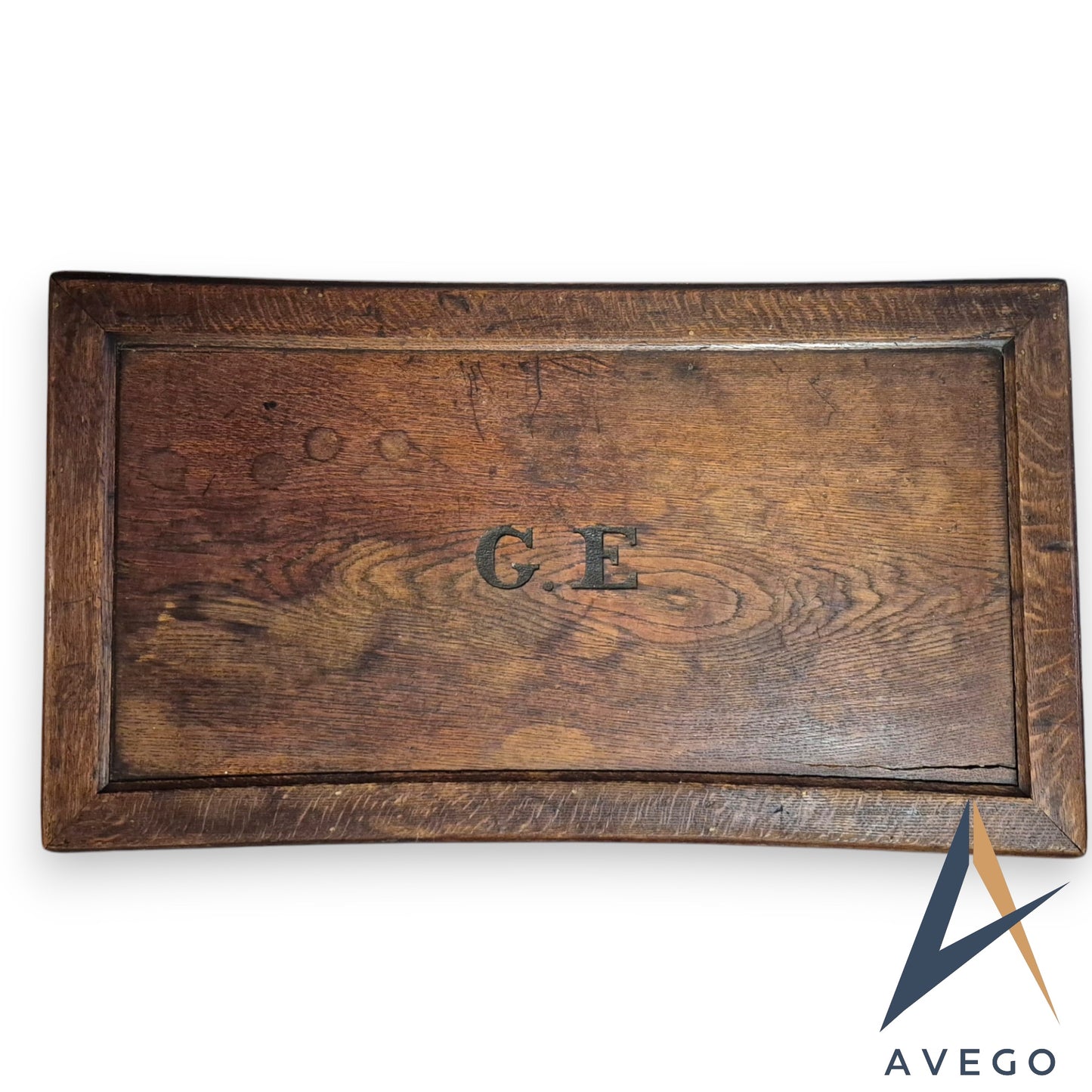 Antique Oak Wooden Chest Blanket Box Trunk