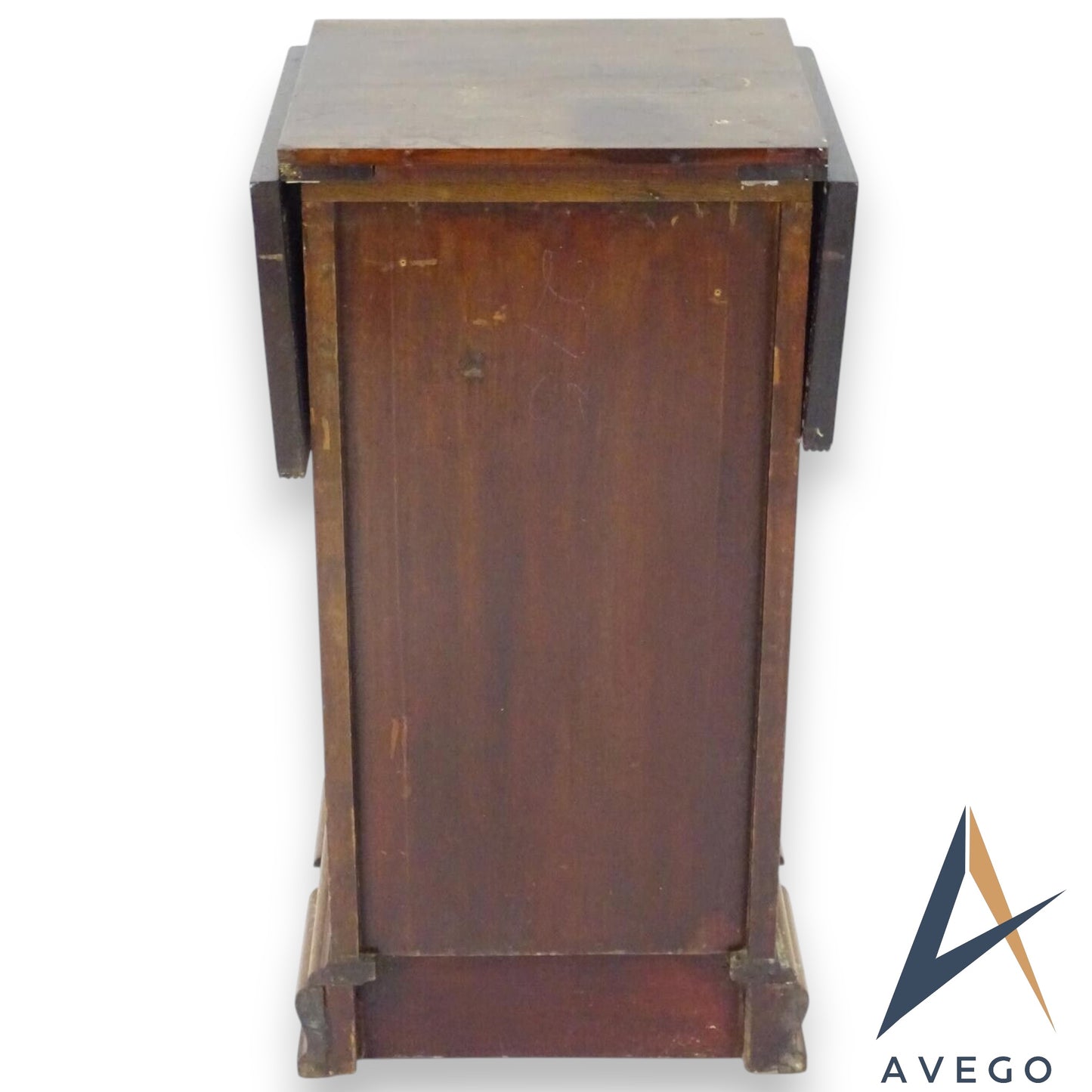 Antique Mahogany Bedside / Pot cupboard with Drop Flap Top Bedside Table