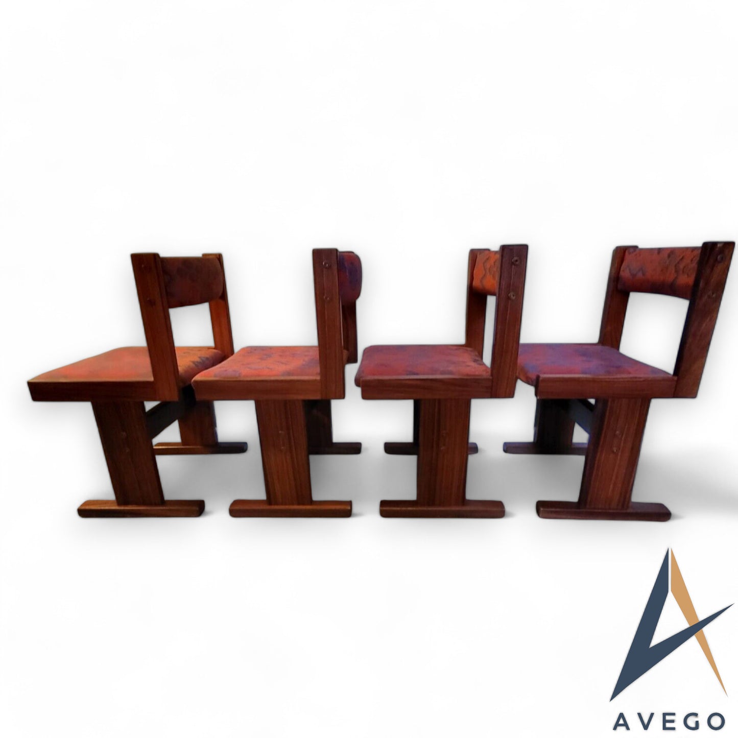 Rosewood Danish Mid Century Modern Dining Chairs by Gangso Mobler