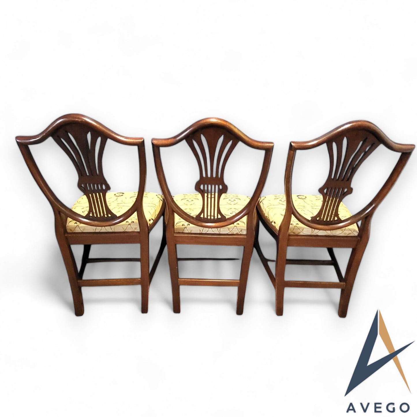 Hepplewhite Style Wheatsheaf Shield Back Dining Chairs Set of 6 (2+4)