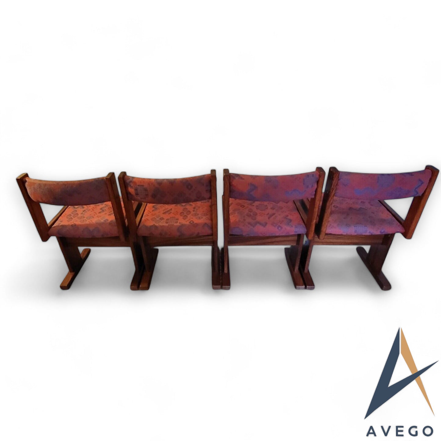 Rosewood Danish Mid Century Modern Dining Chairs by Gangso Mobler