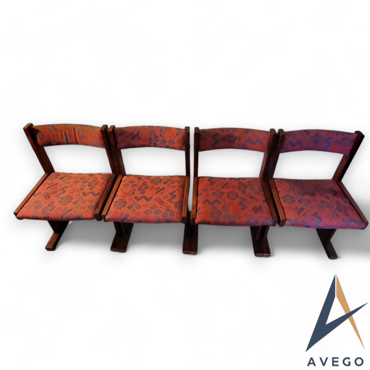 Rosewood Danish Mid Century Modern Dining Chairs by Gangso Mobler