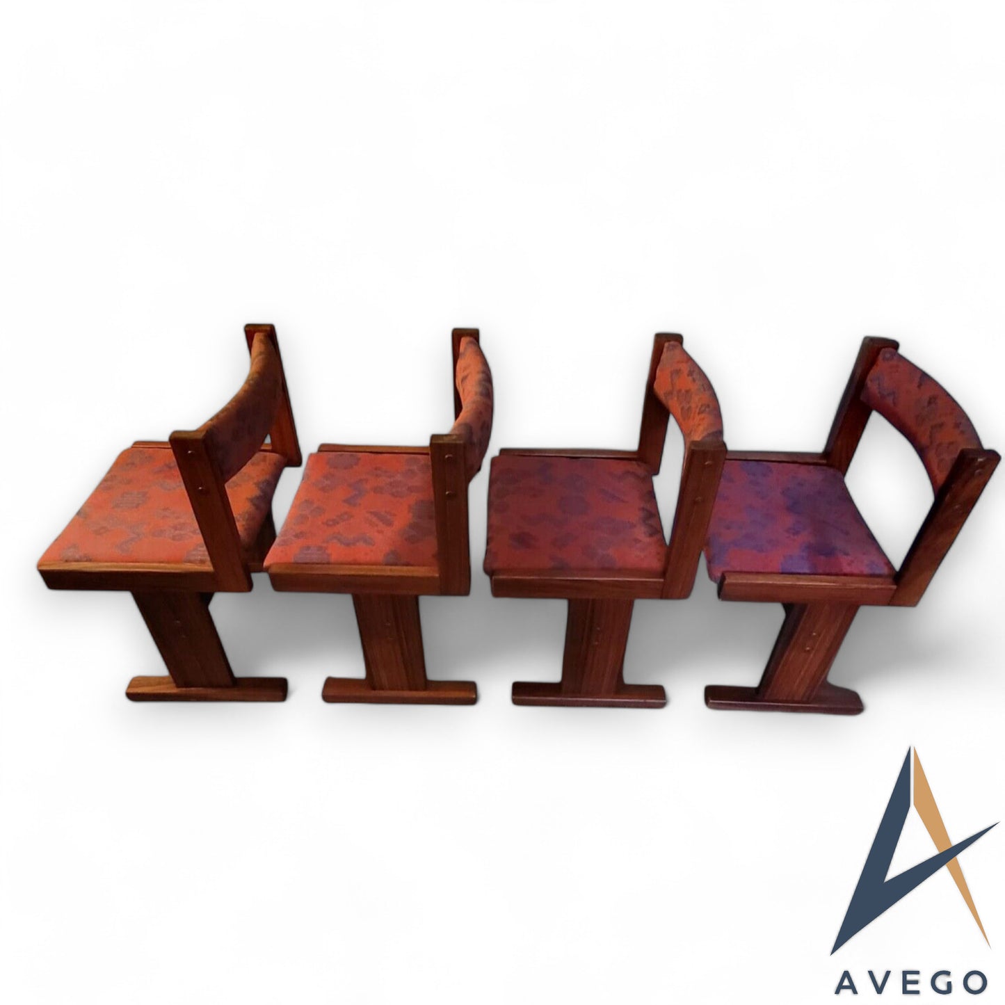 Rosewood Danish Mid Century Modern Dining Chairs by Gangso Mobler