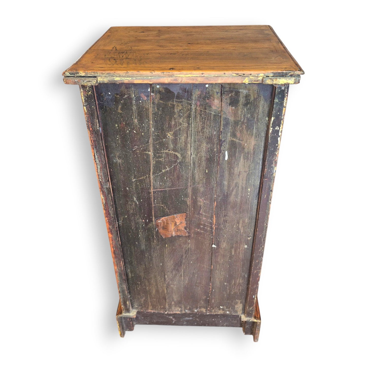 Antique French Provincial Mahogany Pot Cupboard c.1890–1910 | Rustic Bedside Cabinet
