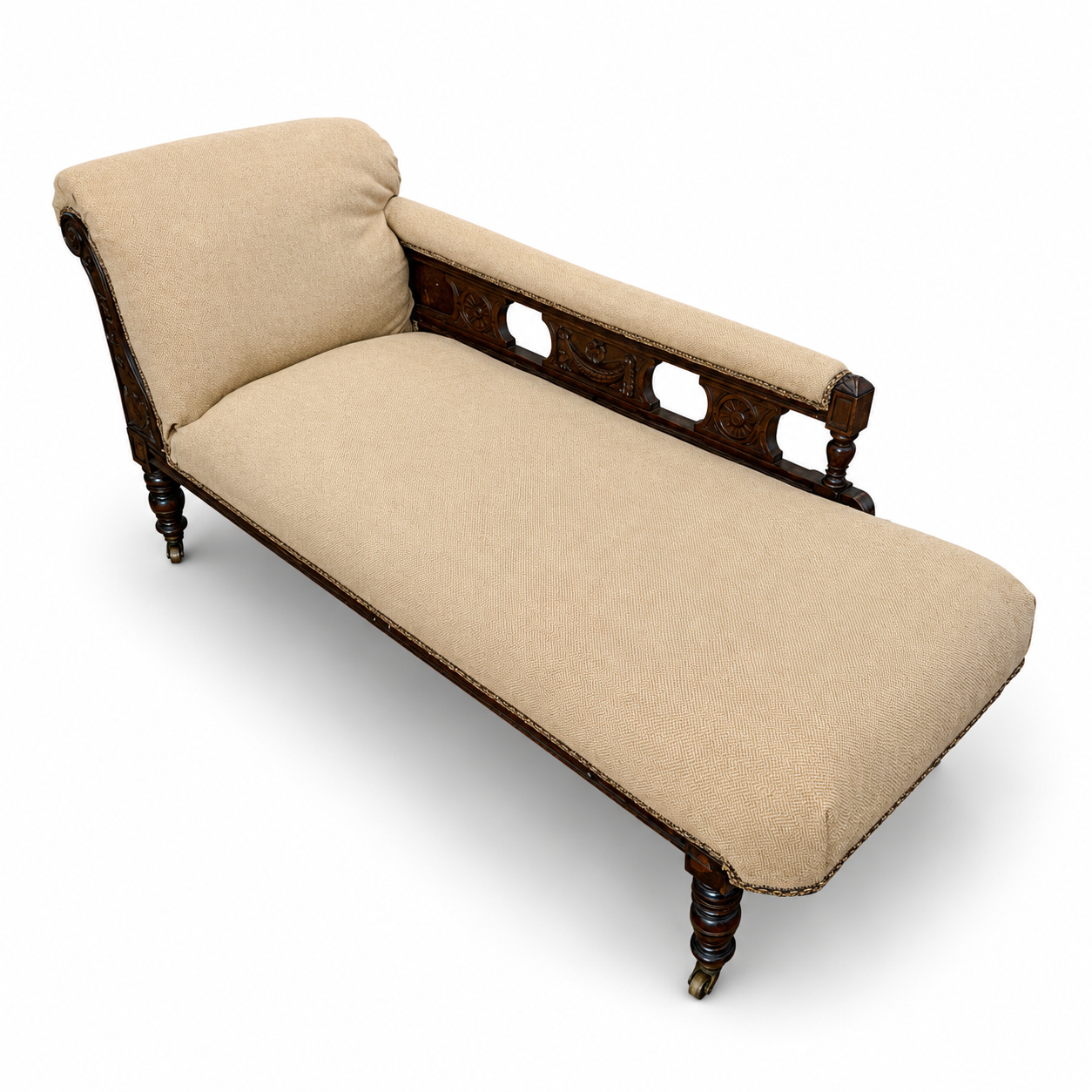 Victorian Mahogany Chaise Longue