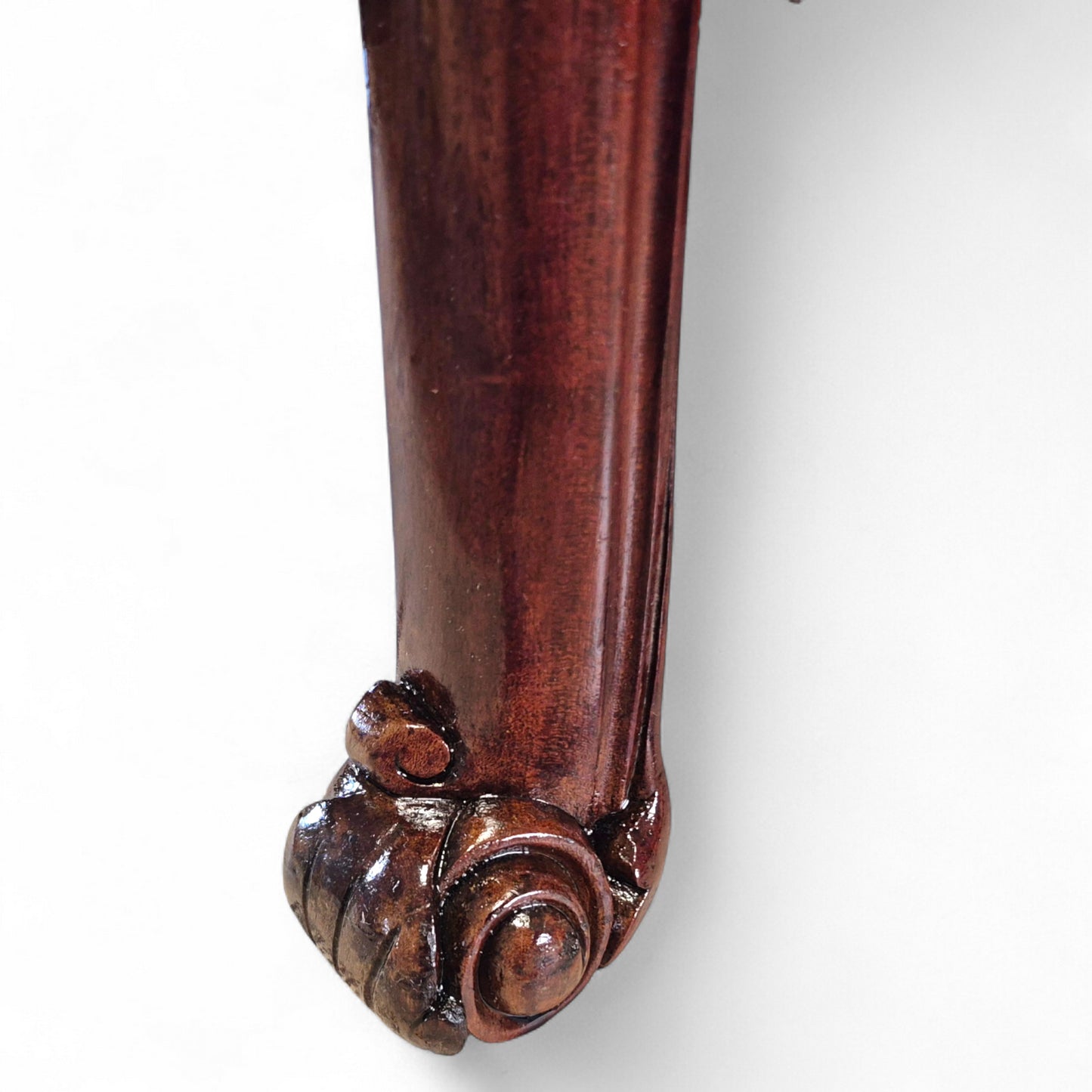 Antique 19th Century Mahogany Nightstand – Single Drawer Bedside Table with Shelf – Victorian Lamp Stand with Paw Feet