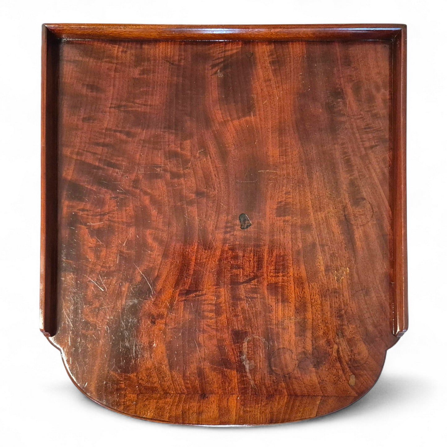 Antique 19th Century Mahogany Nightstand – Single Drawer Bedside Table with Shelf – Victorian Lamp Stand with Paw Feet