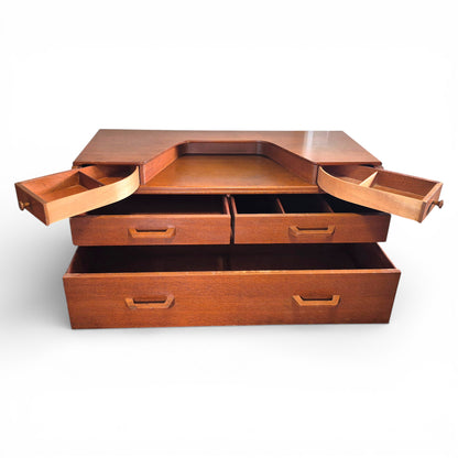 G Plan Fresco Teak Dressing Table – Mid Century Modern Vintage E Gomme 1960s Storage Unit