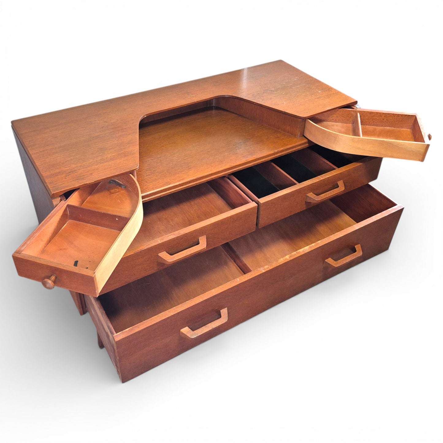 G Plan Fresco Teak Dressing Table – Mid Century Modern Vintage E Gomme 1960s Storage Unit