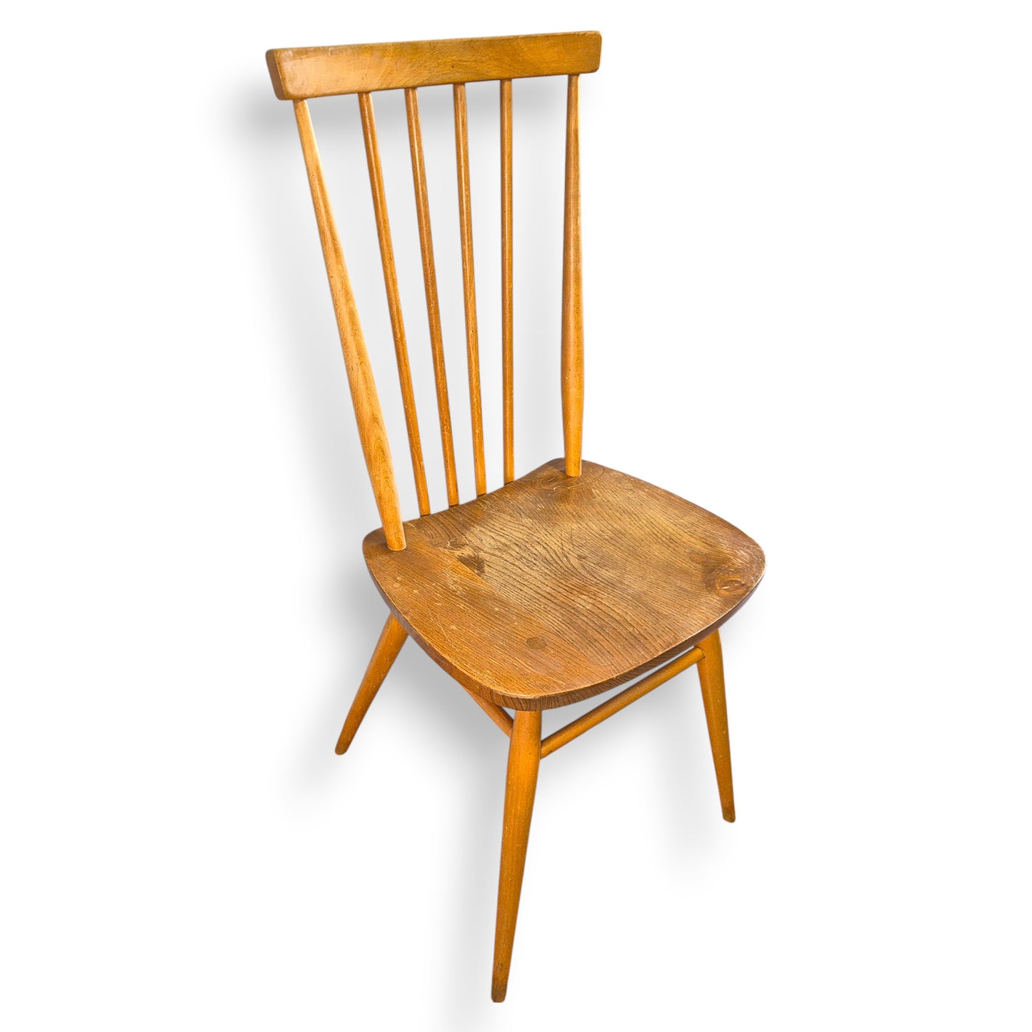 Vintage Ercol Windsor Flying Back Dining Chair – Blonde Elm & Beech