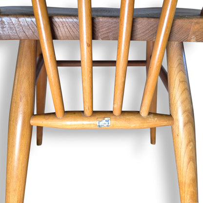 Vintage Ercol Windsor Flying Back Dining Chair – Blonde Elm & Beech
