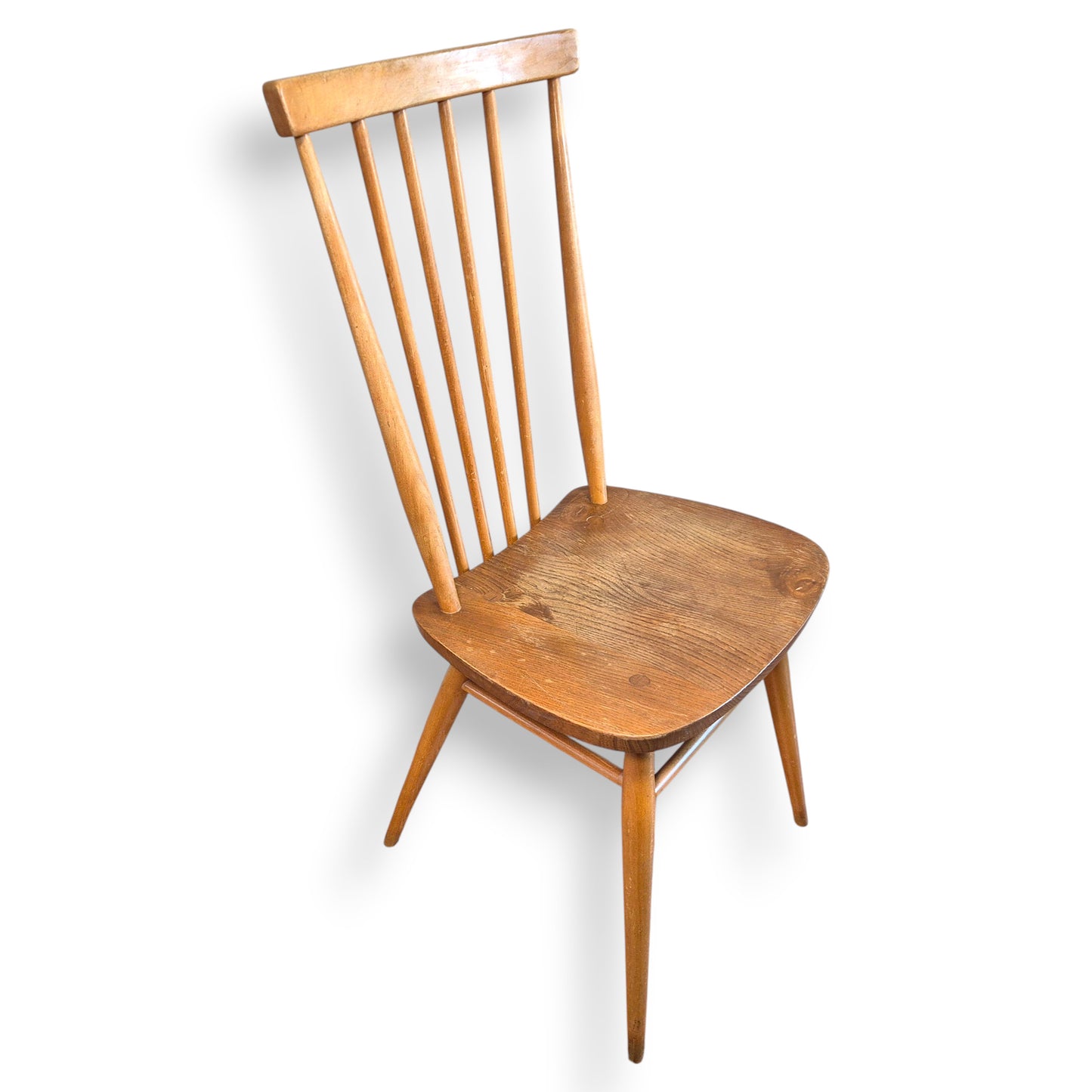 Vintage Ercol Windsor Flying Back Dining Chair – Blonde Elm & Beech