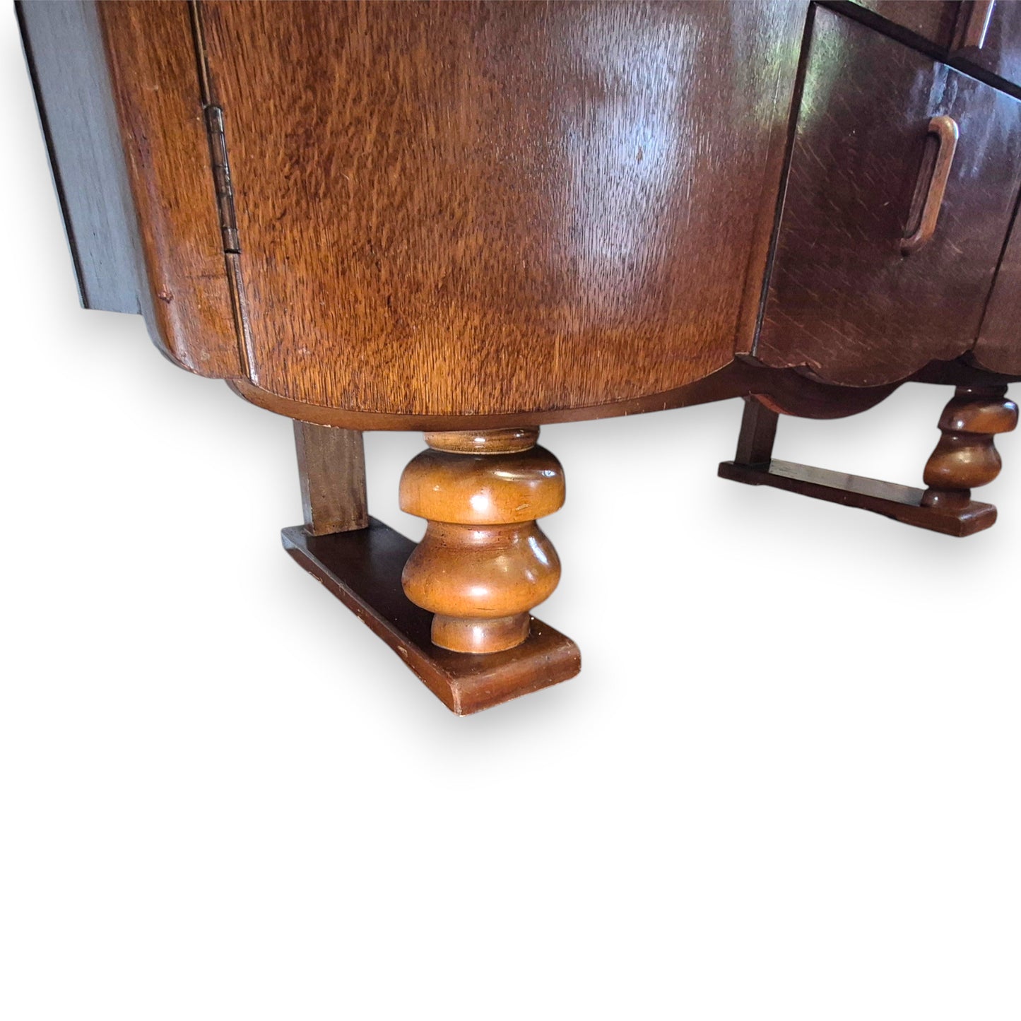 Vintage Lebus Art Deco Oak Sideboard Cabinet – 1930s / 1940s Storage Cupboard