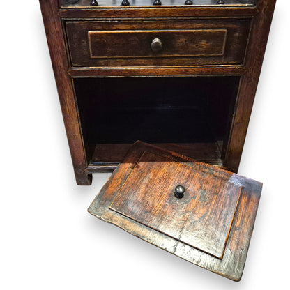 Antique Chinese Side Table Nightstand Cabinet