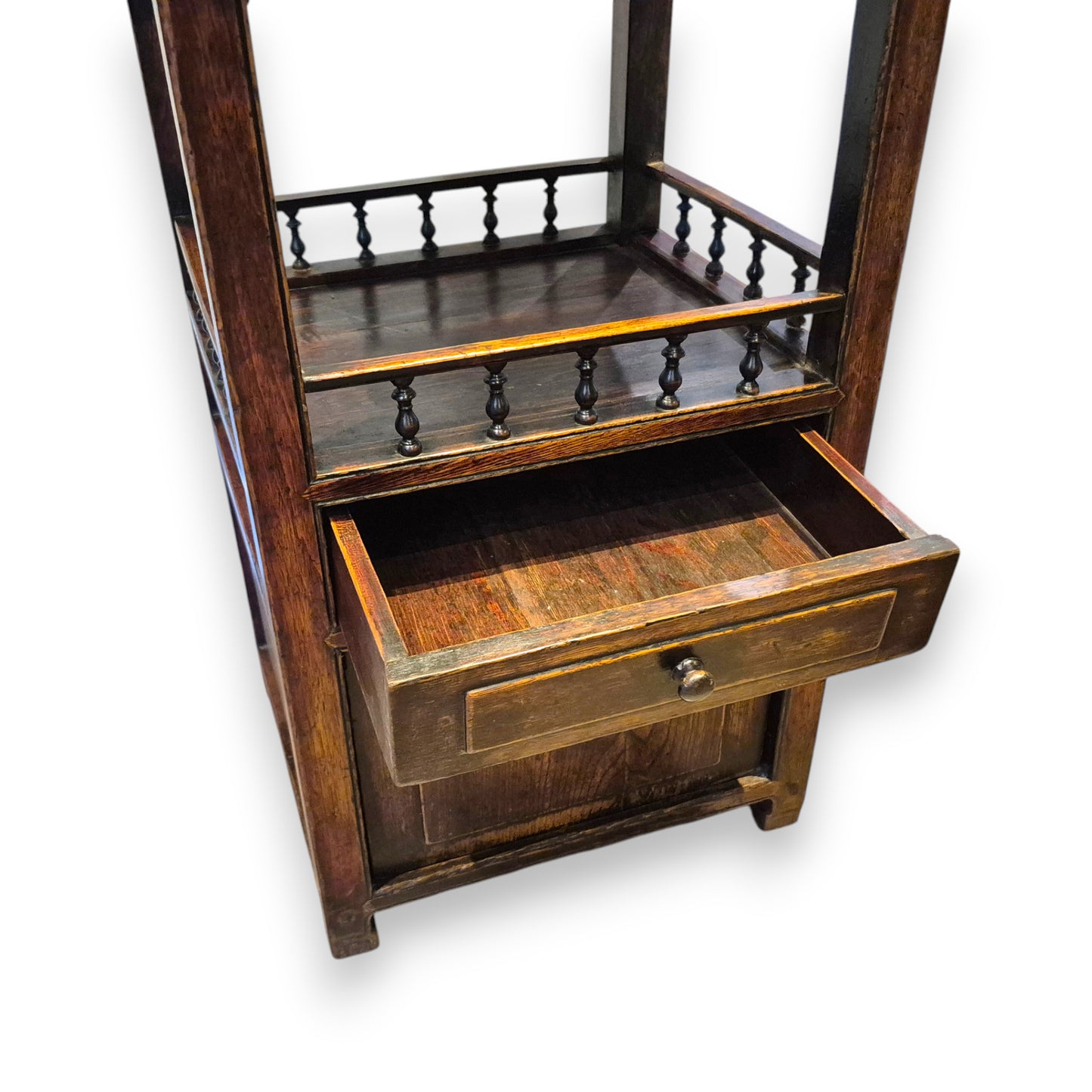 Antique Chinese Side Table Nightstand Cabinet