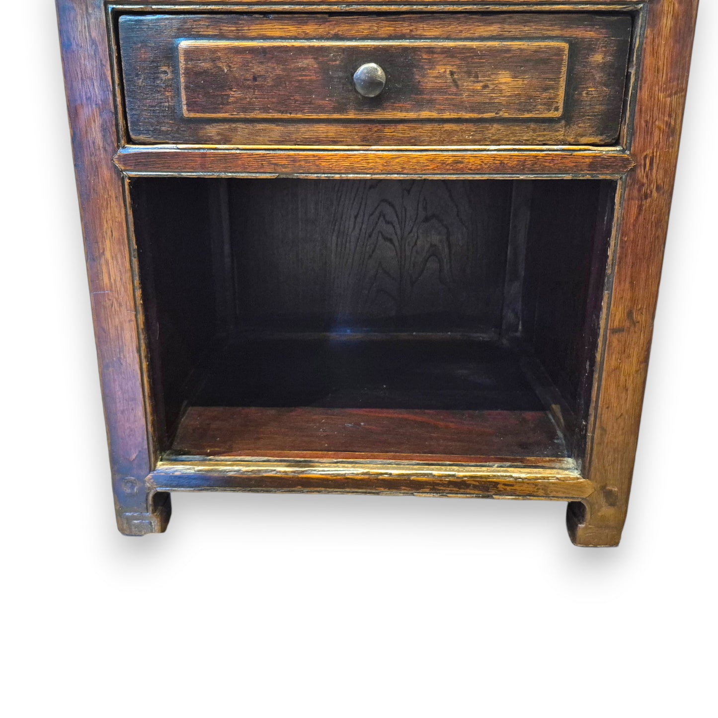 Antique Chinese Side Table Nightstand Cabinet