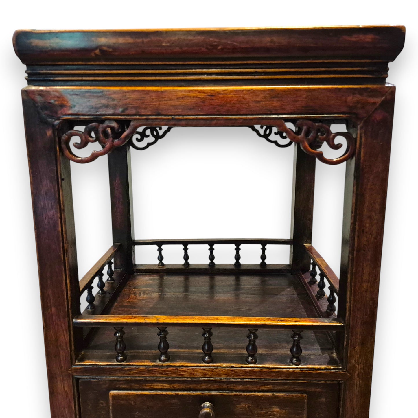 Antique Chinese Side Table Nightstand Cabinet