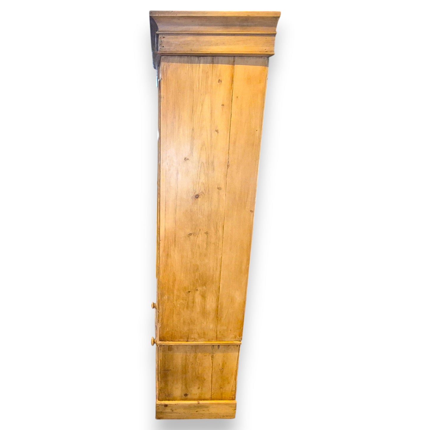 Antique Pine Wardrobe with Drawer – Victorian Country Cottage Armoire