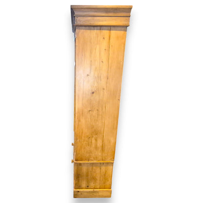 Antique Pine Wardrobe with Drawer – Victorian Country Cottage Armoire