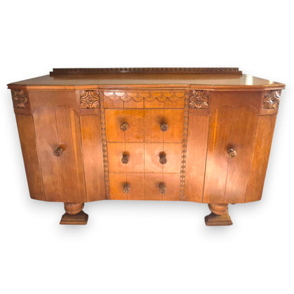 Art Deco Tiger Oak Sideboard by Charles Burt Ltd London c.1930