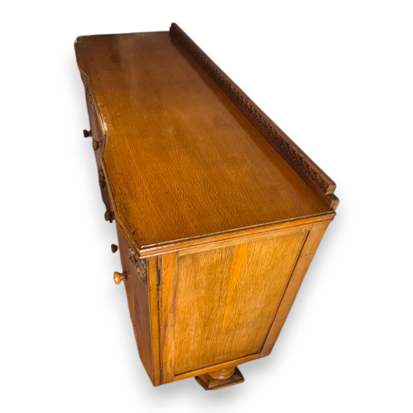 Art Deco Tiger Oak Sideboard by Charles Burt Ltd London c.1930