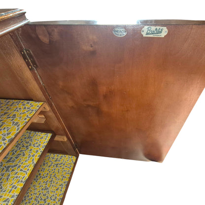Art Deco Tiger Oak Sideboard by Charles Burt Ltd London c.1930