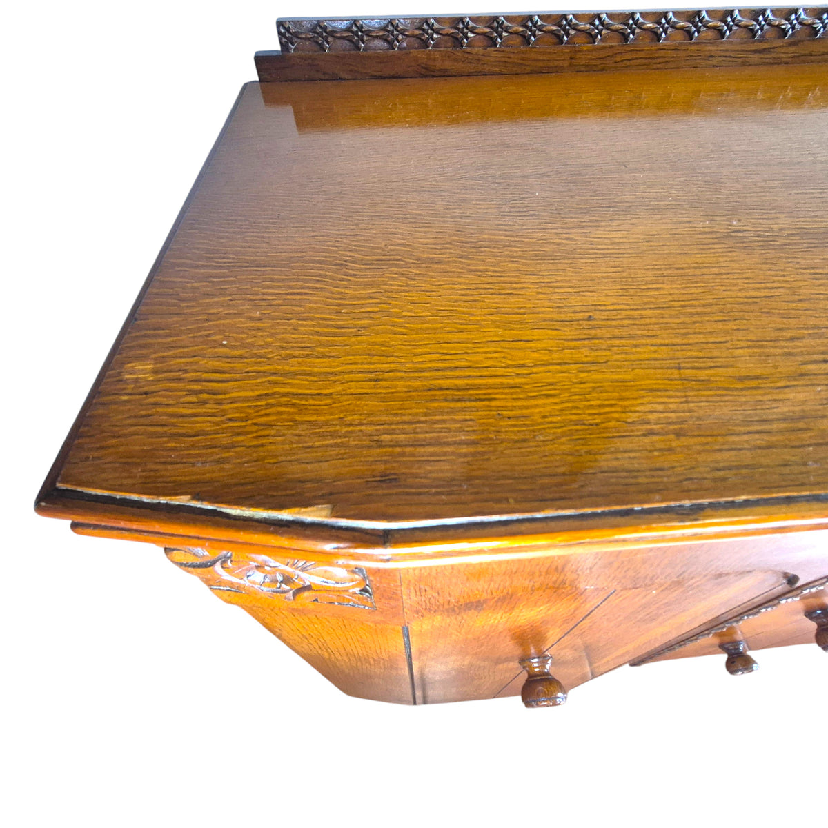Art Deco Tiger Oak Sideboard by Charles Burt Ltd London c.1930