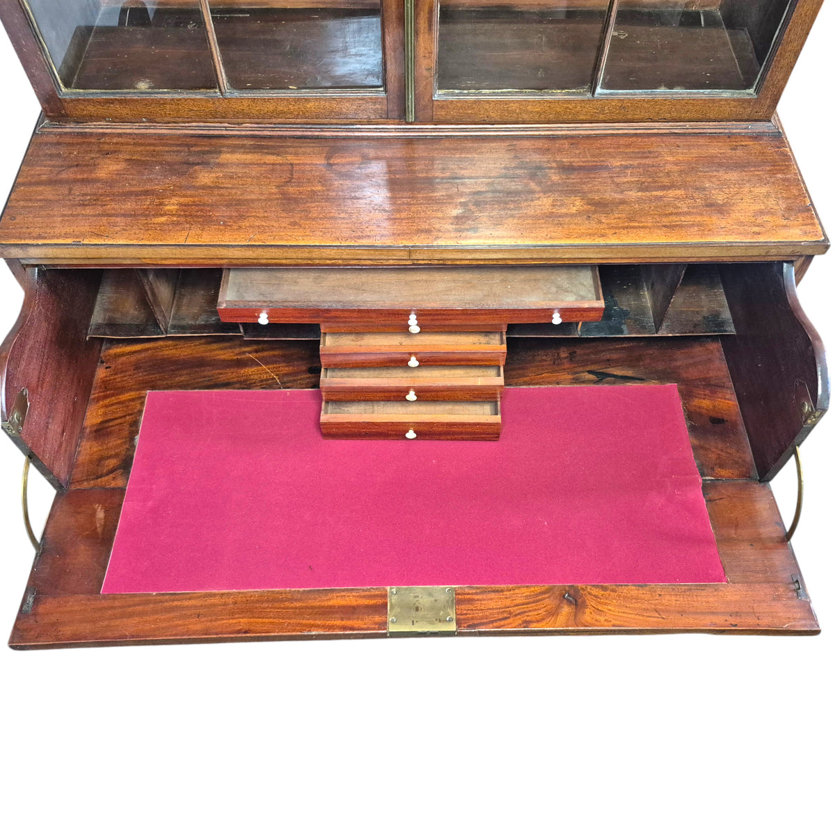 Late Georgian Mahogany Secretaire Bookcase c.1800