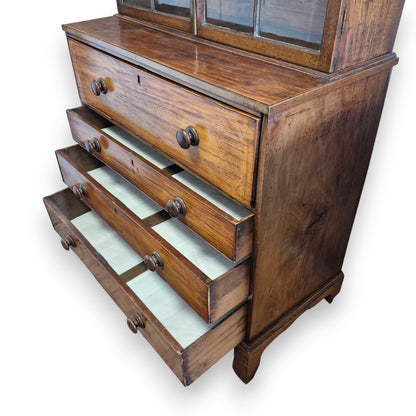 Late Georgian Mahogany Secretaire Bookcase c.1800