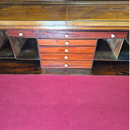 Late Georgian Mahogany Secretaire Bookcase c.1800