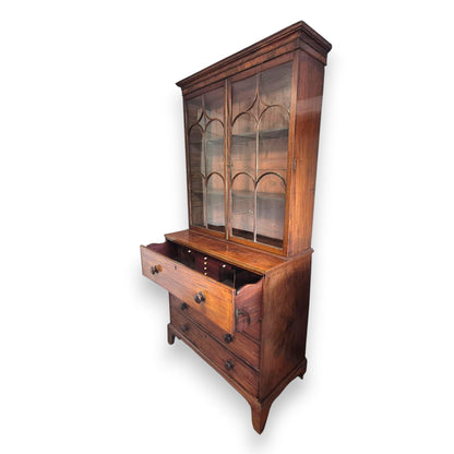 Late Georgian Mahogany Secretaire Bookcase c.1800