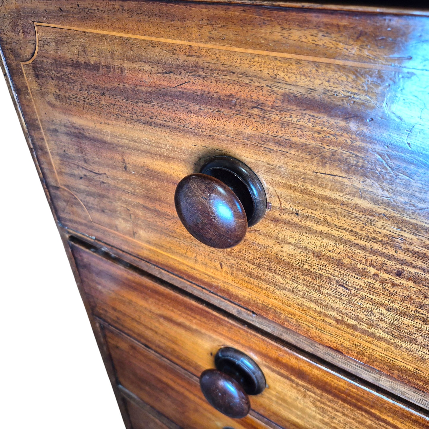 Late Georgian Mahogany Secretaire Bookcase c.1800