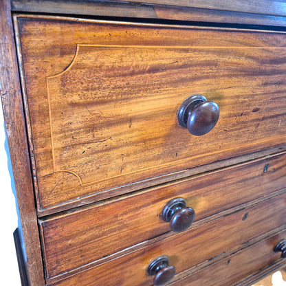 Late Georgian Mahogany Secretaire Bookcase c.1800