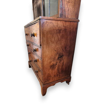 Late Georgian Mahogany Secretaire Bookcase c.1800