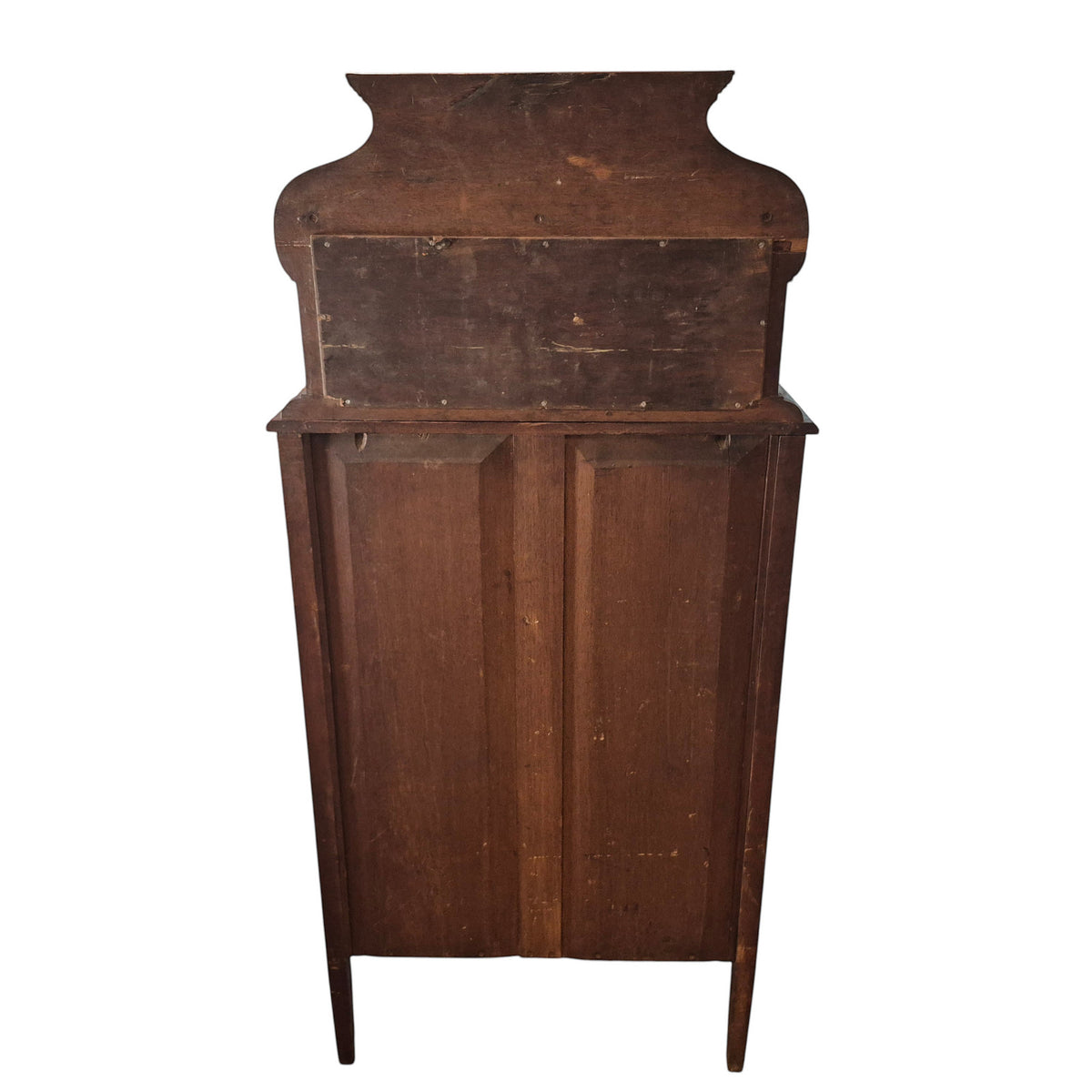 Antique Edwardian Mahogany Display Cabinet with Mirror c.1900