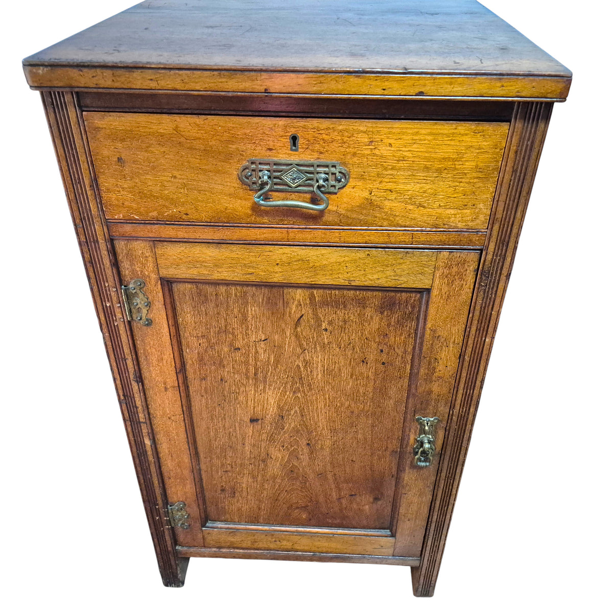 Pair of Antique Heal & Son Mahogany Pedestal Cabinets, c.1880–1900