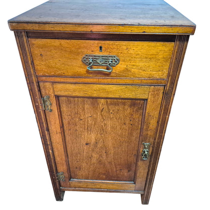 Pair of Antique Heal & Son Mahogany Pedestal Cabinets, c.1880–1900