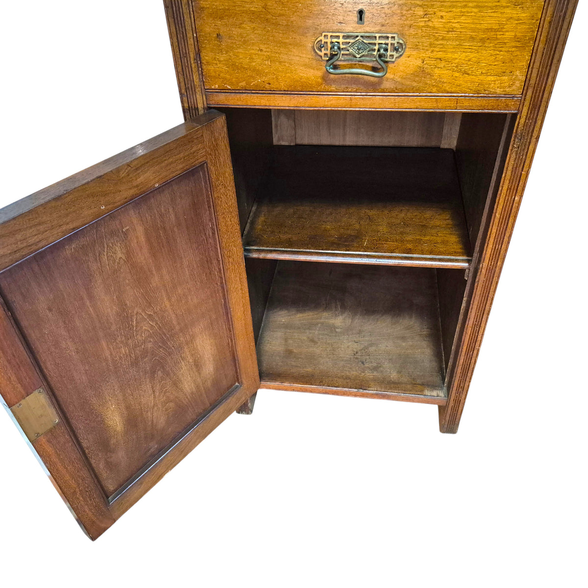 Pair of Antique Heal & Son Mahogany Pedestal Cabinets, c.1880–1900