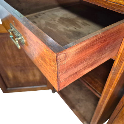 Pair of Antique Heal & Son Mahogany Pedestal Cabinets, c.1880–1900