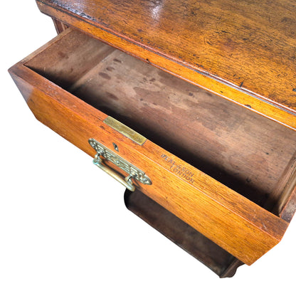 Pair of Antique Heal & Son Mahogany Pedestal Cabinets, c.1880–1900