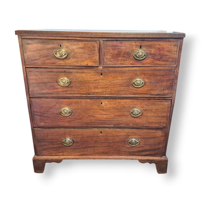 Antique 19th Century Mahogany Chest of Drawers – Georgian Victorian