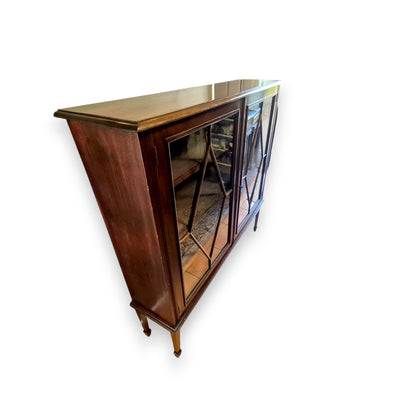 Antique Edwardian Mahogany Astragal Glazed Bookcase c.1900