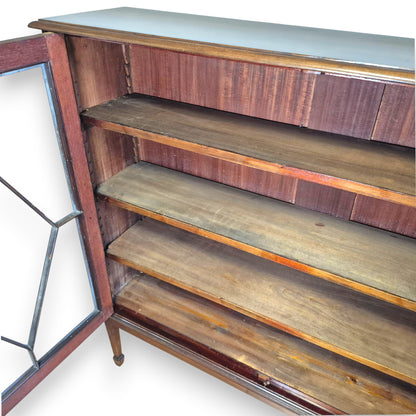 Antique Edwardian Mahogany Astragal Glazed Bookcase c.1900