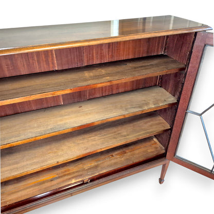 Antique Edwardian Mahogany Astragal Glazed Bookcase c.1900