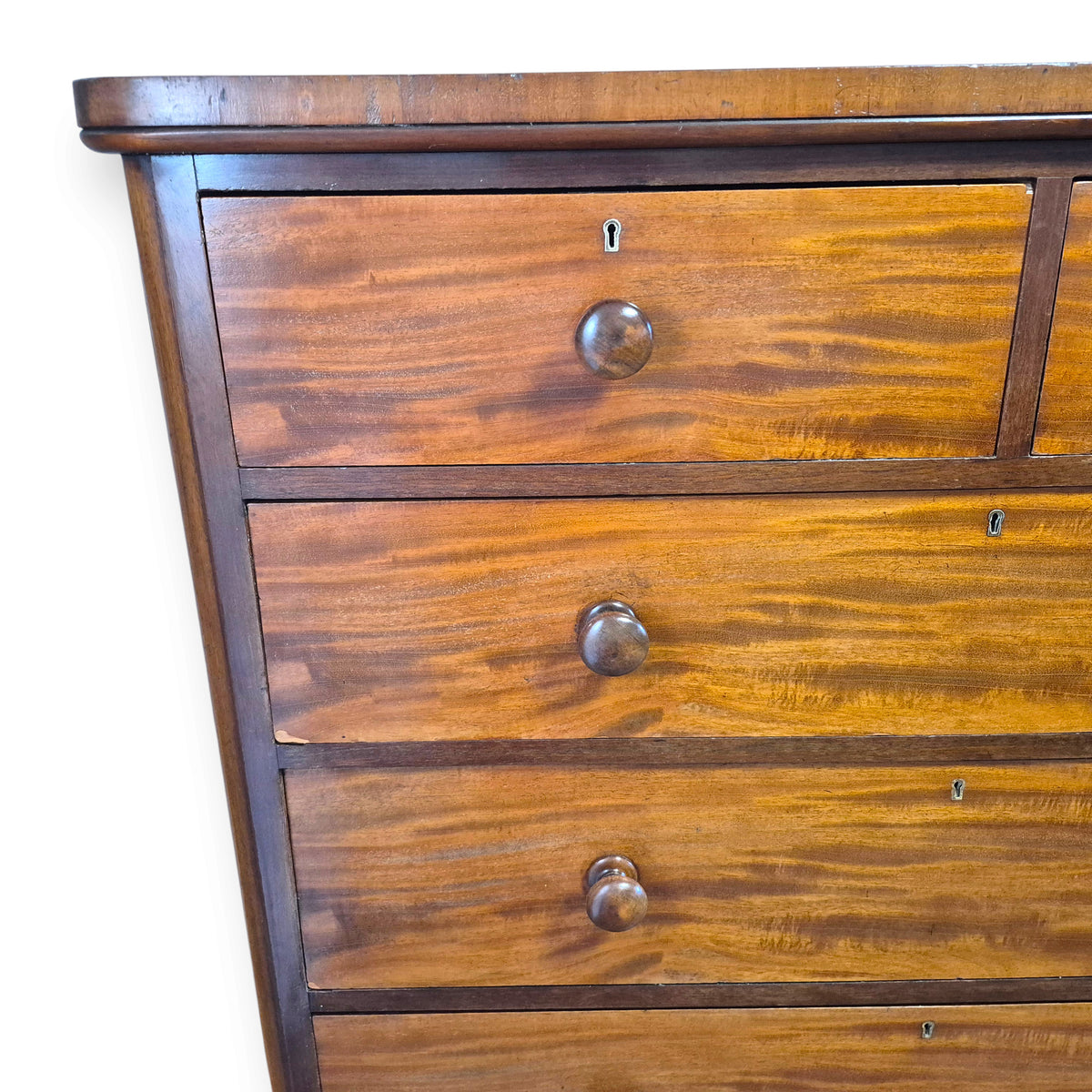 Antique Victorian Mahogany Chest of Drawers by Maple & Co London